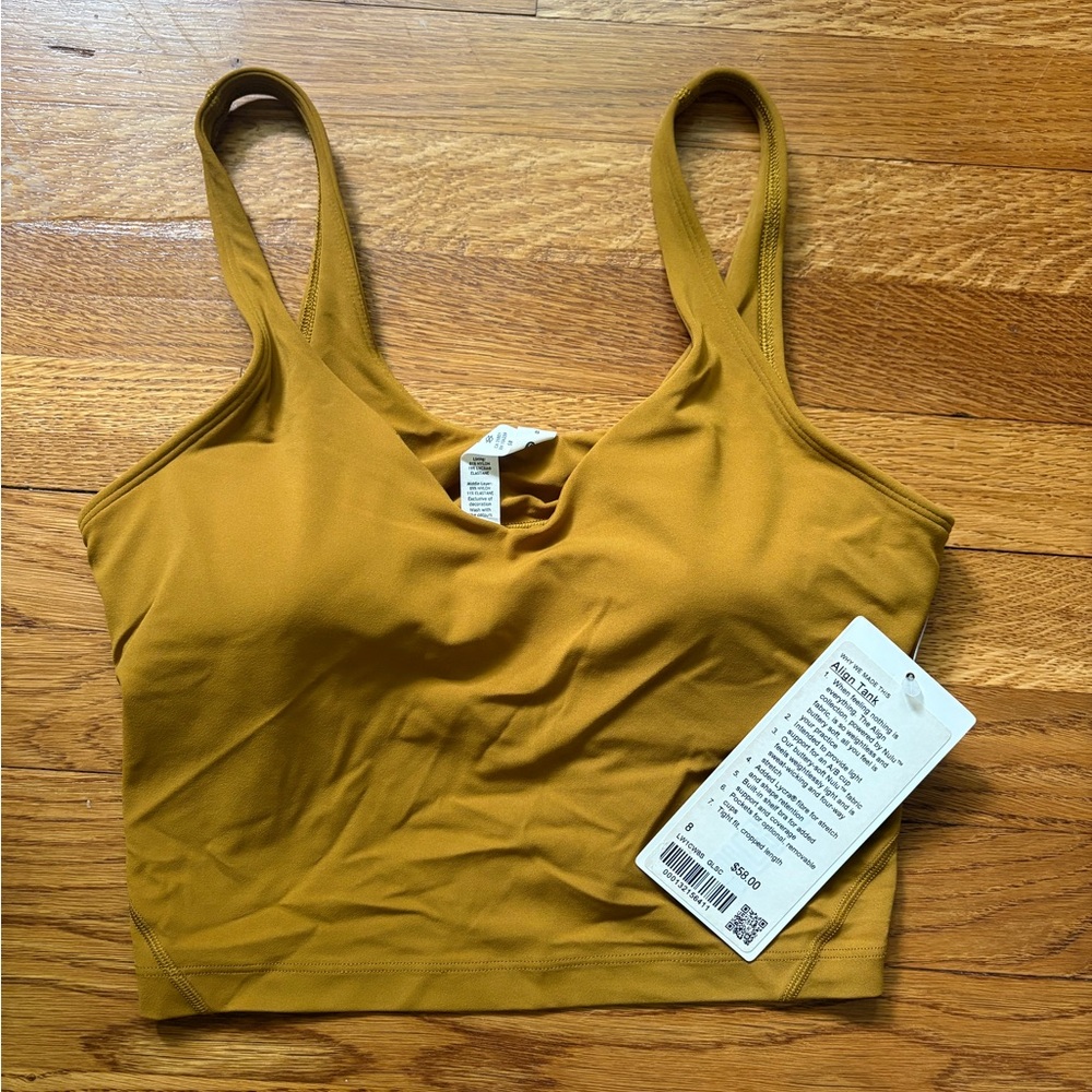 Lululemon align tank, size 6 golden spice